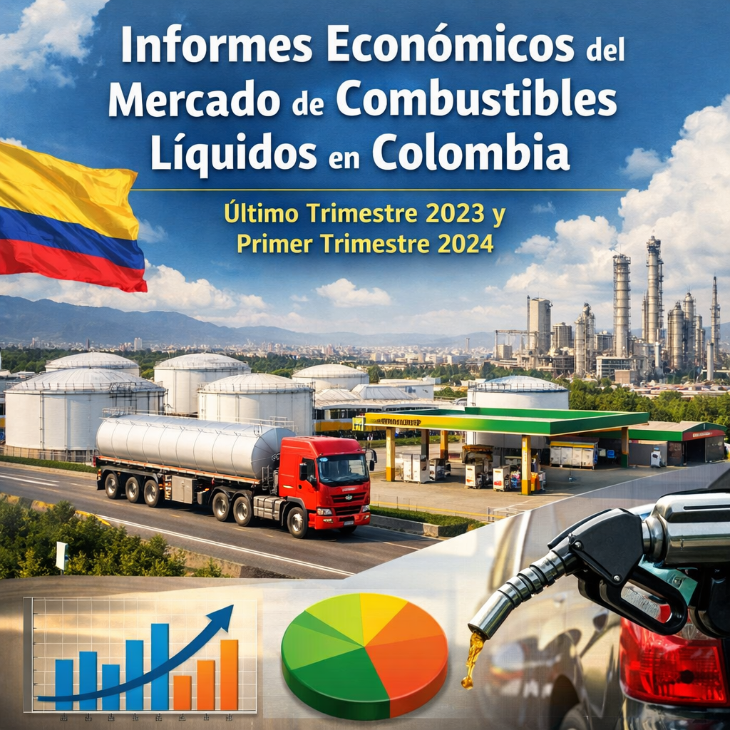 Informes económicos del mercado de combustibles líquidos en Colombia, último trimestre 2023 y primer trimestre 2024