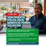 ¡Actualiza tu Póliza RCE! Vencimiento en julio de 2026. Beneficio para aportantes al Fondo Soldicom