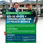Red de apoyo y comunicación con la Policía Nacional -Boyacá.