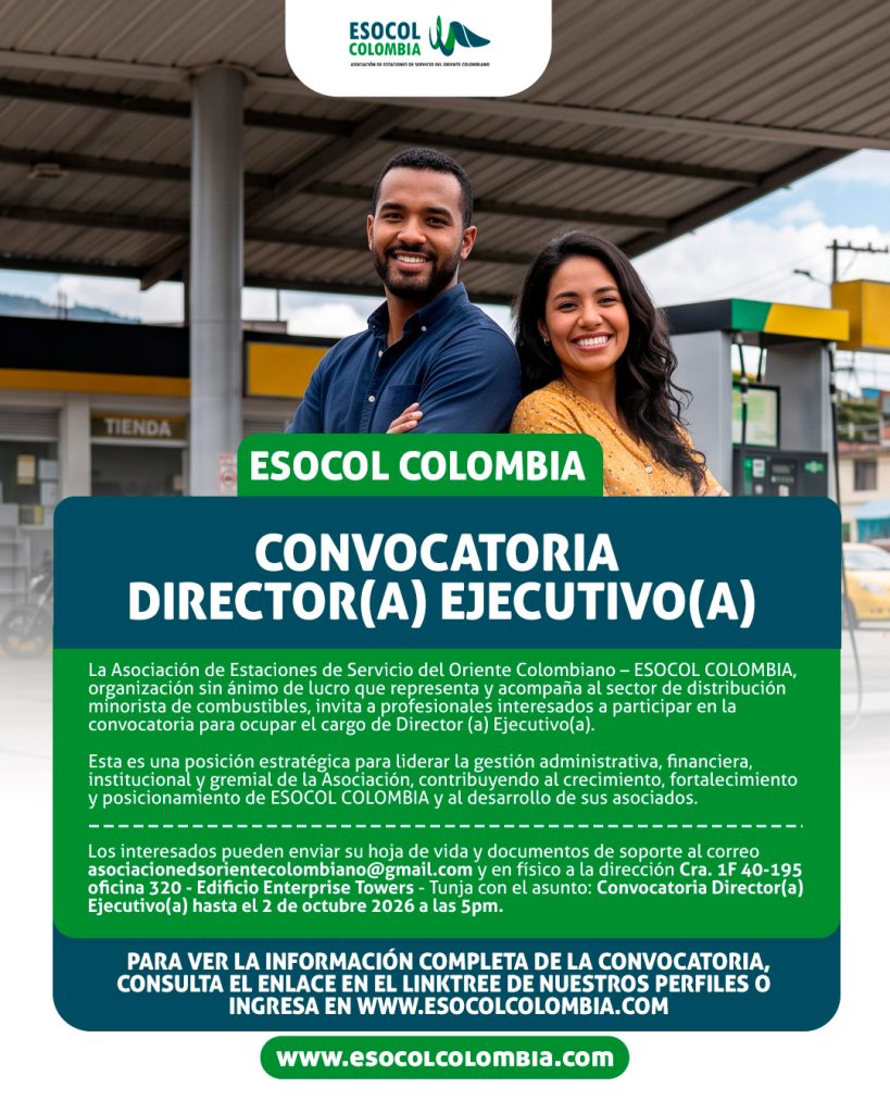 Convocatoria Director(a) Ejecutivo (a) Esocol Colombia