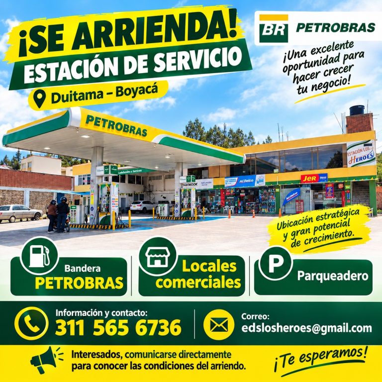 ¡Gran oportunidad de negocio!  Sé parte del sector minorista de combustibles en Boyacá.