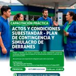 Capacitación práctica: Actos y condiciones subestandar – Plan de contingencia y simulacro de derrames – Sogamoso