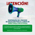 Comunicado Esocol Colombia: Suspensión del proceso de selección de Director(a) Ejecutivo(a) de la Asociación.